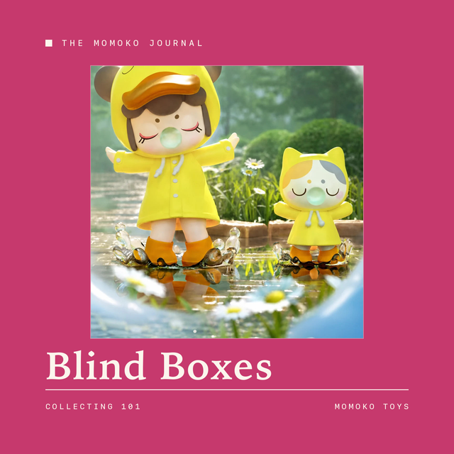 NANCI collectible figures in yellow raincoats - blind box series