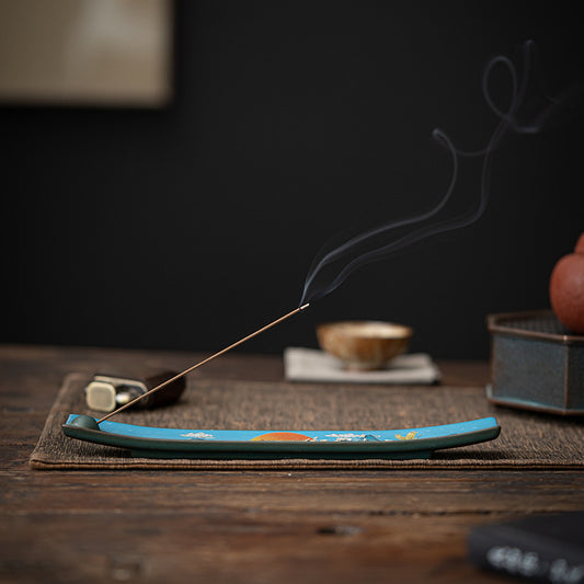 Enamel Incense Holder – National Trend Cloisonné Sandalwood Burner