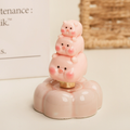 Jingdezhen Spinning Pig Gourd Ceramic Ornament – Desk Fidget – view 2