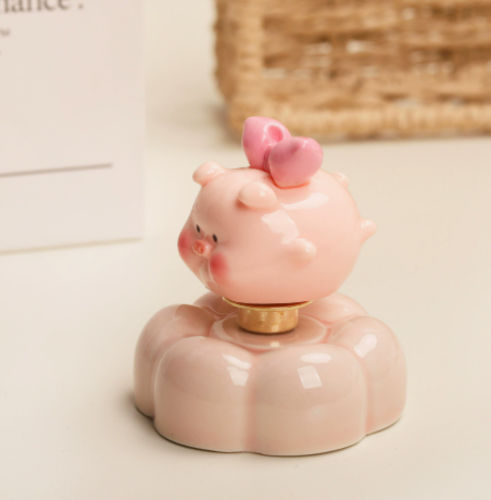 Jingdezhen Spinning Pig Gourd Ceramic Ornament – Desk Fidget