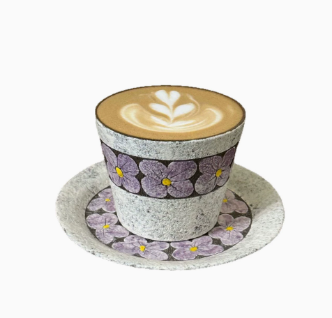 Jingdezhen Hand-Carved Zisha Clay Ceramic Mug