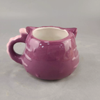 Halloween Purple Cat Ceramic Mug – 3D Embossed Hand-Painted – view 3