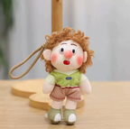 Freckled Boy Plush Keychain – Ugly-Cute Afro Doll Bag Charm – view 2