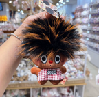 Burnt Afro Plush Keychain – Funny Messy Hair Bag Charm – view 2
