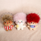 Burnt Afro Plush Keychain – Funny Messy Hair Bag Charm – view 6