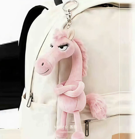 Cool Horse Plush Keychain & Bag Charm – 4 Colors – view 3