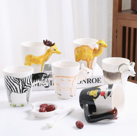 3D Animal Handle Mug / 3D Animal Handle Cup