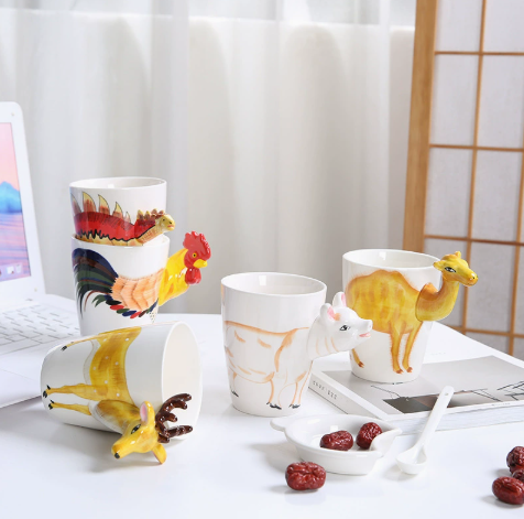 3D Animal Handle Mug / 3D Animal Handle Cup – view 3