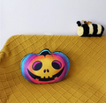 Halloween Pumpkin Ghost Plush Pillow – Spooky Cute Cushion – view 2