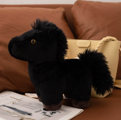Cute Pony Plush Keychain – Mini Bag Charm for Kids