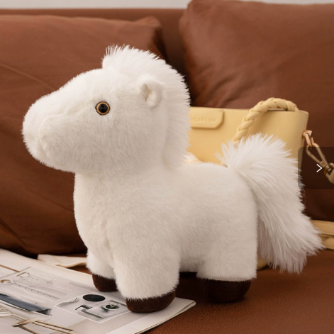 Cute Pony Plush Keychain – Mini Bag Charm for Kids – view 2