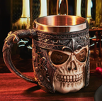 Ice & Fire Embossed Beer Mug – Medieval Fantasy Drinking Cup