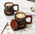 Guitar Ceramic Coffee Mug with Lid – Music Lover Gift
