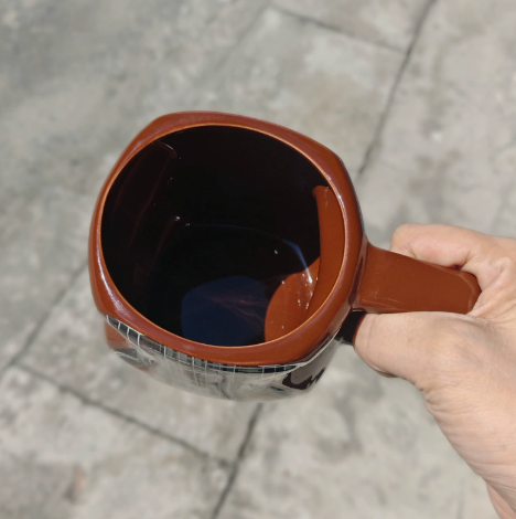 Guitar Ceramic Coffee Mug with Lid – Music Lover Gift – view 3