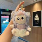 Dress-Up Animal Scarf Plush Keychain – Mini Bag Charm – view 2