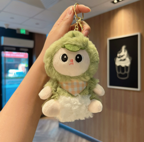 Dress-Up Animal Scarf Plush Keychain – Mini Bag Charm – view 4