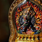 Hand-Painted Tibetan Thangka Gau Pendant Necklace – Amulet Box – view 9