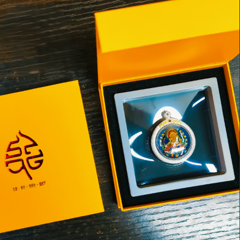Hand-Painted Tibetan Thangka Gau Pendant Necklace – Amulet Box – view 10