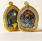 Hand-Painted Tibetan Thangka Gau Pendant Necklace – Amulet Box – view 2
