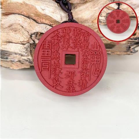Handmade Chinese Herbal Incense Plaque Pendant – view 3