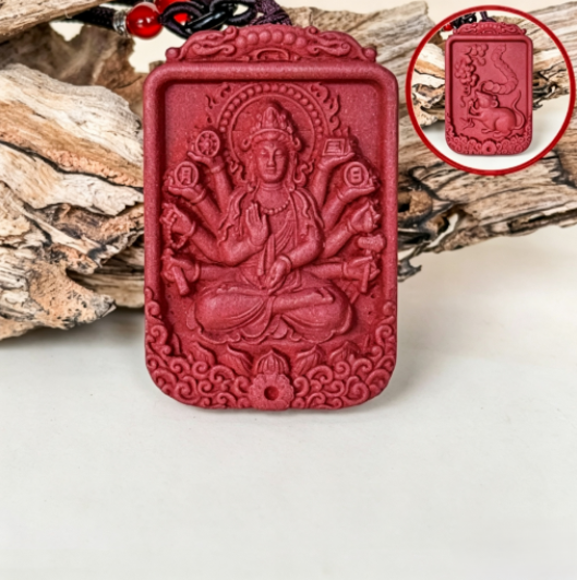 Handmade Chinese Herbal Incense Plaque Pendant – view 9