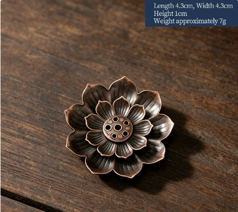 Lotus Gourd Alloy Incense Holder for Stick & Coil Incense – view 6