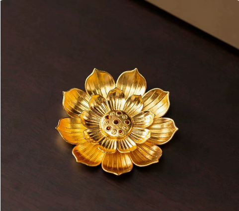 Lotus Gourd Alloy Incense Holder for Stick & Coil Incense – view 9