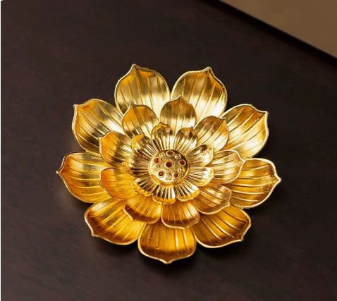 Lotus Gourd Alloy Incense Holder for Stick & Coil Incense – view 10