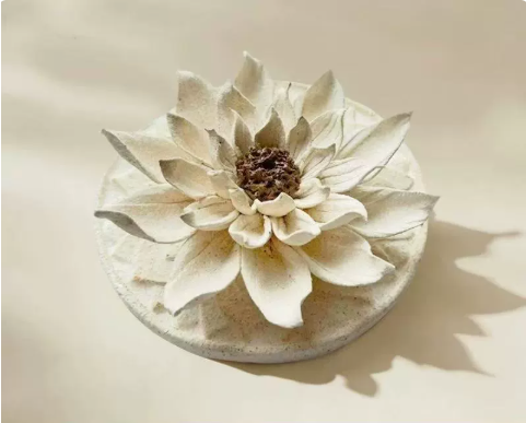 Alloy Lotus Incense Stick Holder – Zen Home Decor – view 3