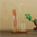 Solid Wood Figure-Eight Incense Holder – Minimalist Stand – view 4