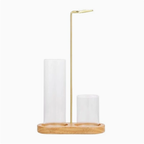 Solid Wood Figure-Eight Incense Holder – Minimalist Stand – view 5