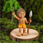 Caveman Campfire Figurine Set – Miniature Aquarium & Desk Decor – view 6