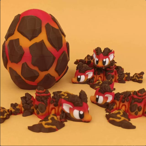 Sakura Dragon Egg Set – Cherry Blossom Baby Dragon Figurines – view 4