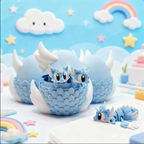 Sakura Dragon Egg Set – Cherry Blossom Baby Dragon Figurines