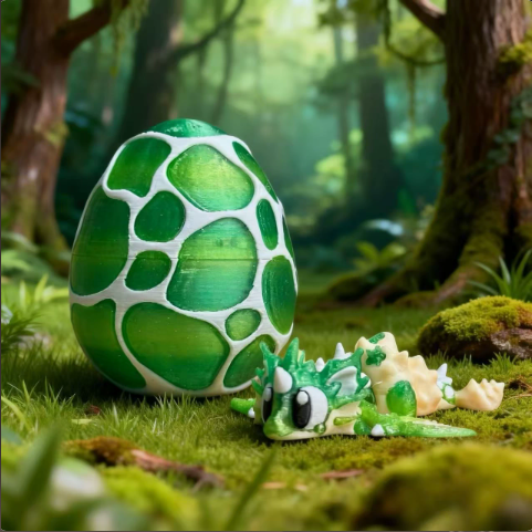 Sakura Dragon Egg Set – Cherry Blossom Baby Dragon Figurines – view 9