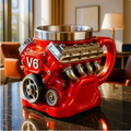 V6 V8 Engine Mug – Resin & Stainless Steel Car Lover Cup