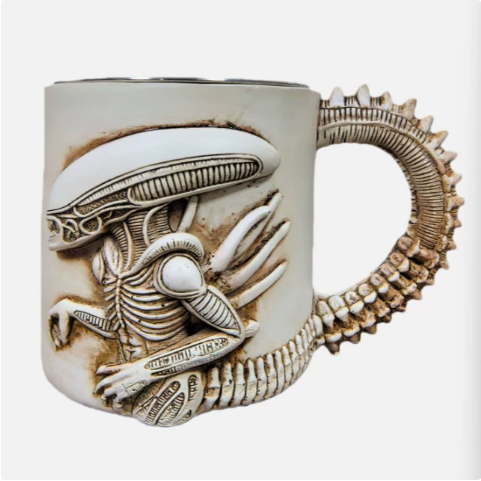 V6 V8 Engine Mug – Resin & Stainless Steel Car Lover Cup – view 4