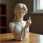 Middle Finger Venus Bust – Funny Greek Statue Desk Decor – view 3