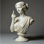 Middle Finger Venus Bust – Funny Greek Statue Desk Decor – view 4