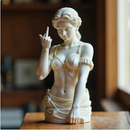 Middle Finger Venus Bust – Funny Greek Statue Desk Decor – view 6