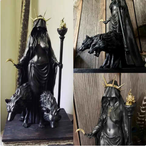 Hecate Statue – Greek Goddess of Witchcraft Resin Figurine – view 2