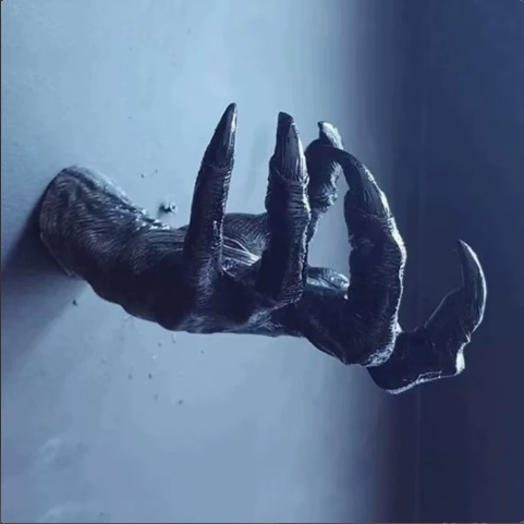 Demon Claw Wall Hook – Gothic Resin Key & Jewelry Hanger – view 2
