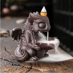 Cute Dinosaur Backflow Incense Burner – Smoky Waterfall Decor – view 3