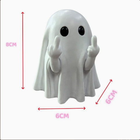 Halloween Ghost Candle Holder – Cute Resin Figurine – view 3
